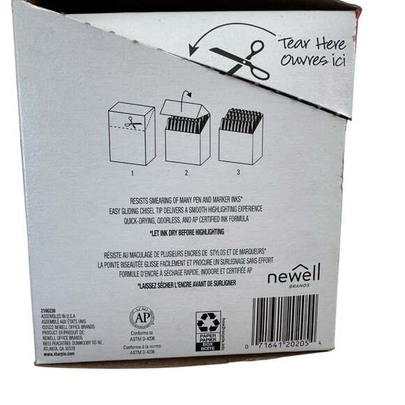 NEW Sharpie Highlighter Chisel Tip Assorted Colors 36 Pack - Picture 5 of 7